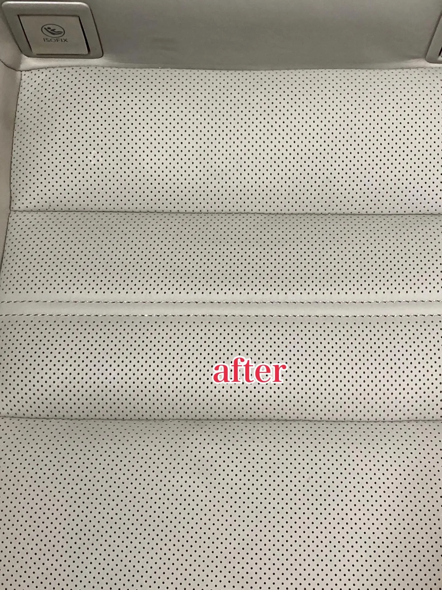 レクサスのレザーシートにできたシミ、